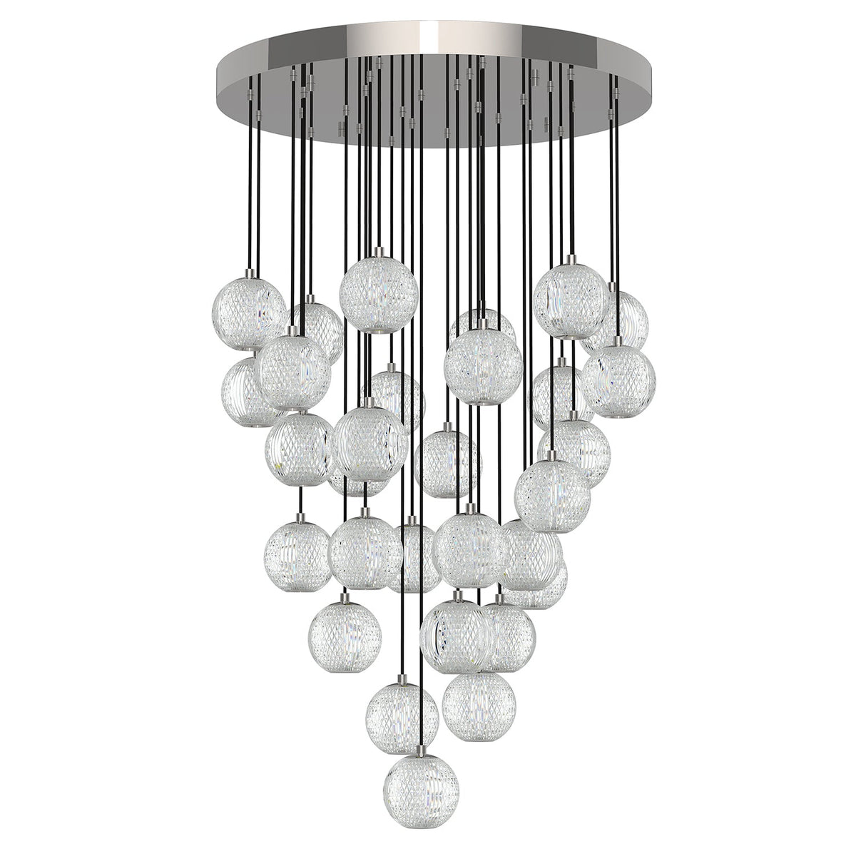 Alora Marni polished nickel multi-pendant MP321230PN