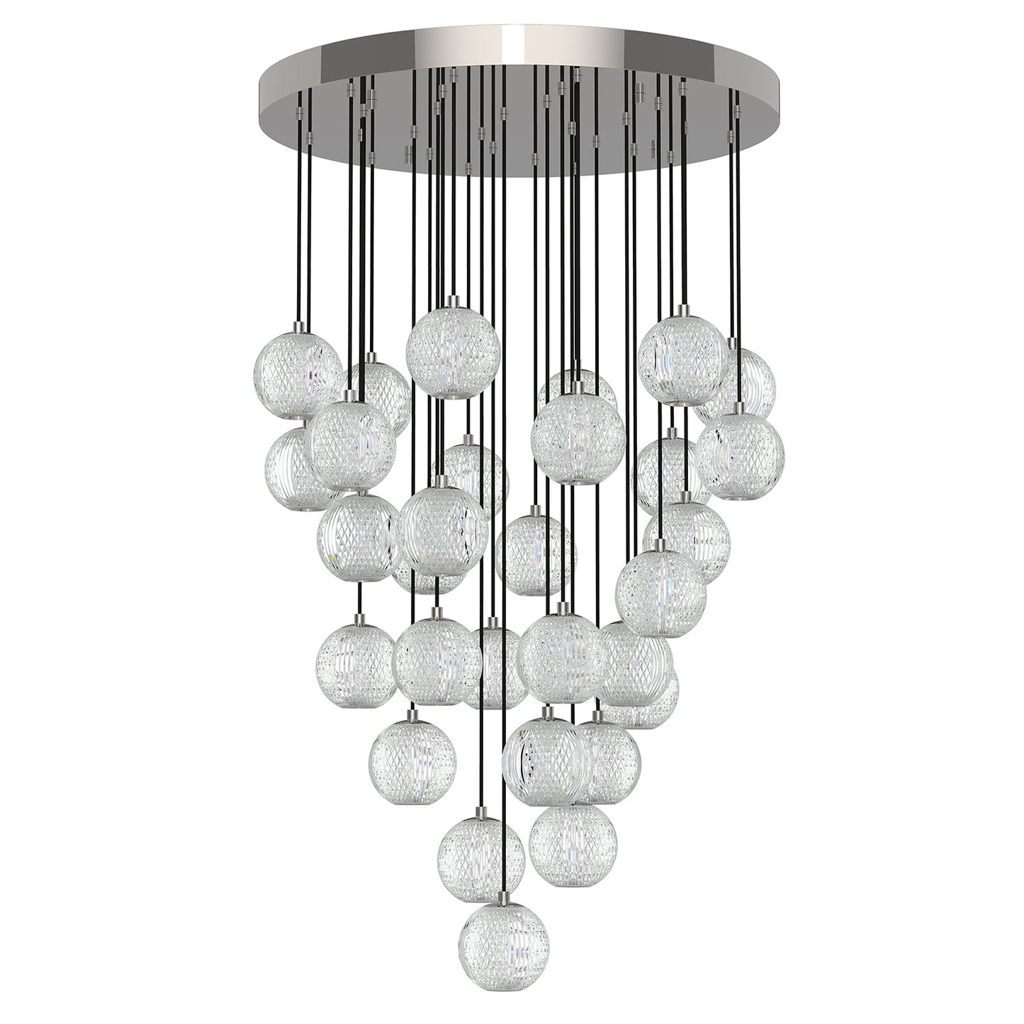 Alora Marni polished nickel multi-pendant MP321230PN