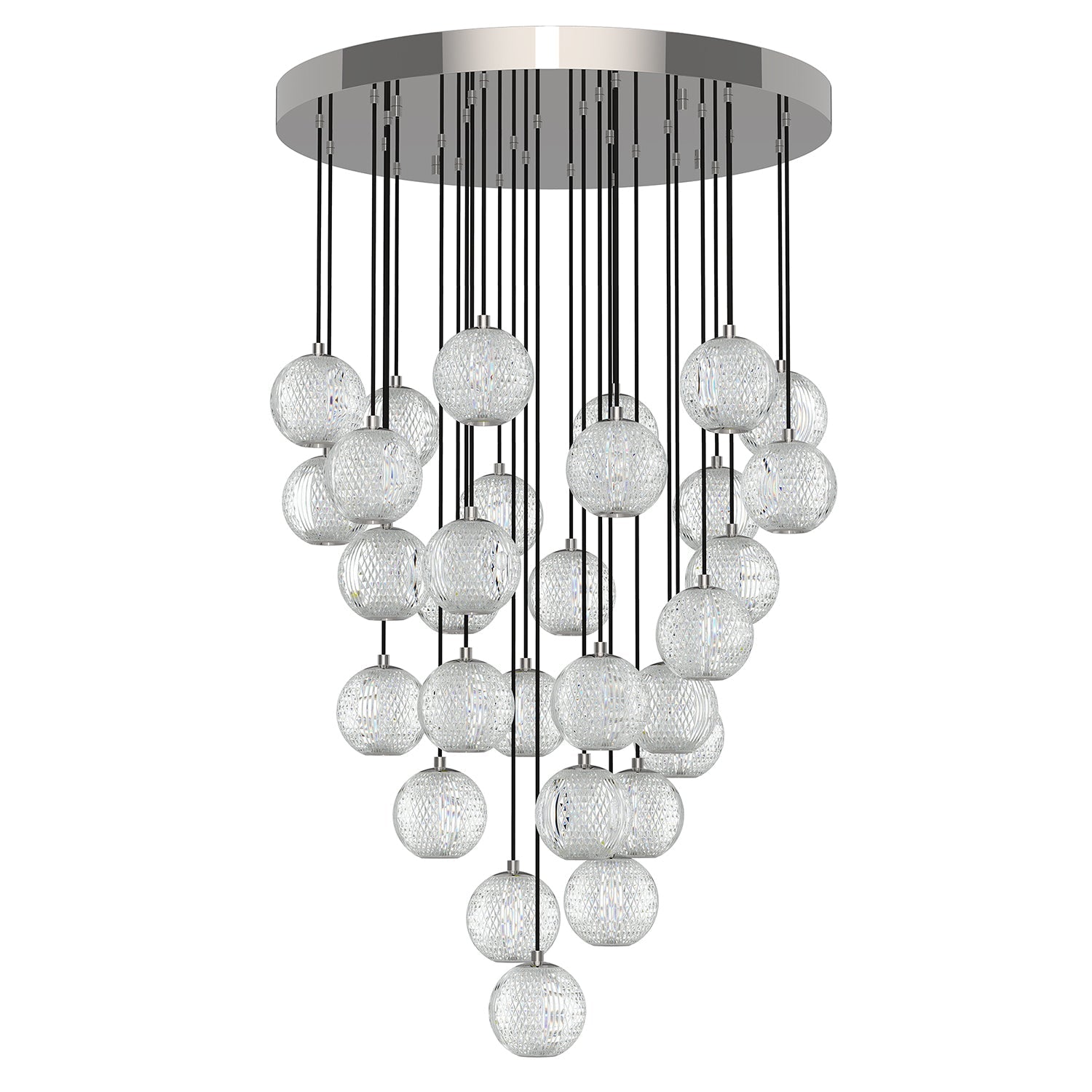 Alora Marni polished nickel multi-pendant MP321230PN