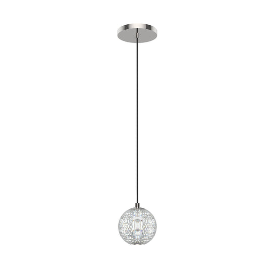 Alora Marni polished nickel pendant PD321201PN