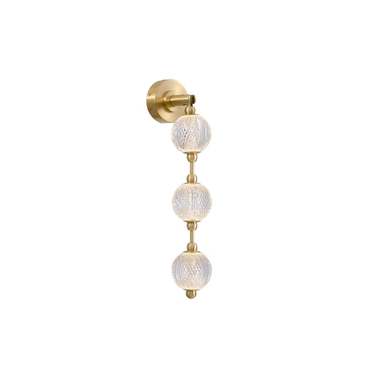 Alora Marni natural brass [universal voltage and 0-10 dimming] vanity light WV321003NB-UNV-010