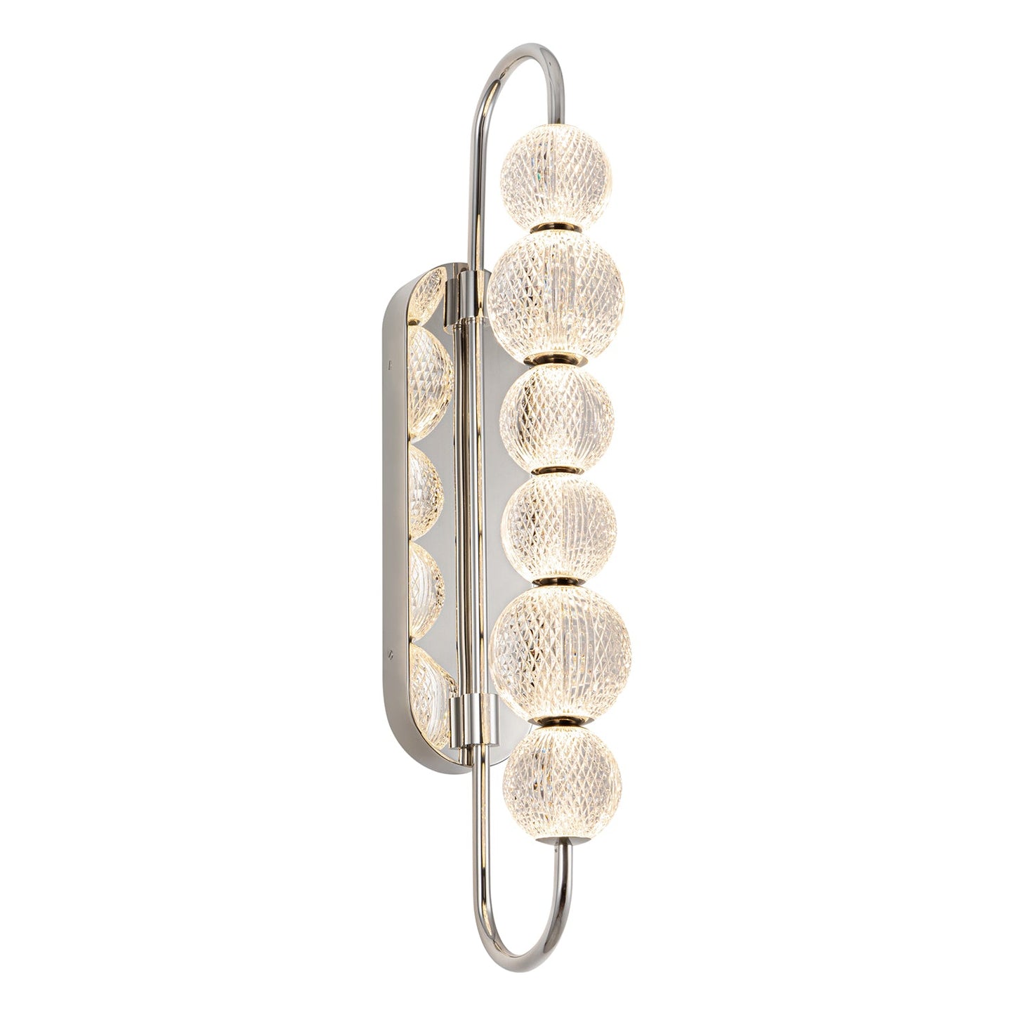 Alora Marni polished nickel vanity light WV321628PN