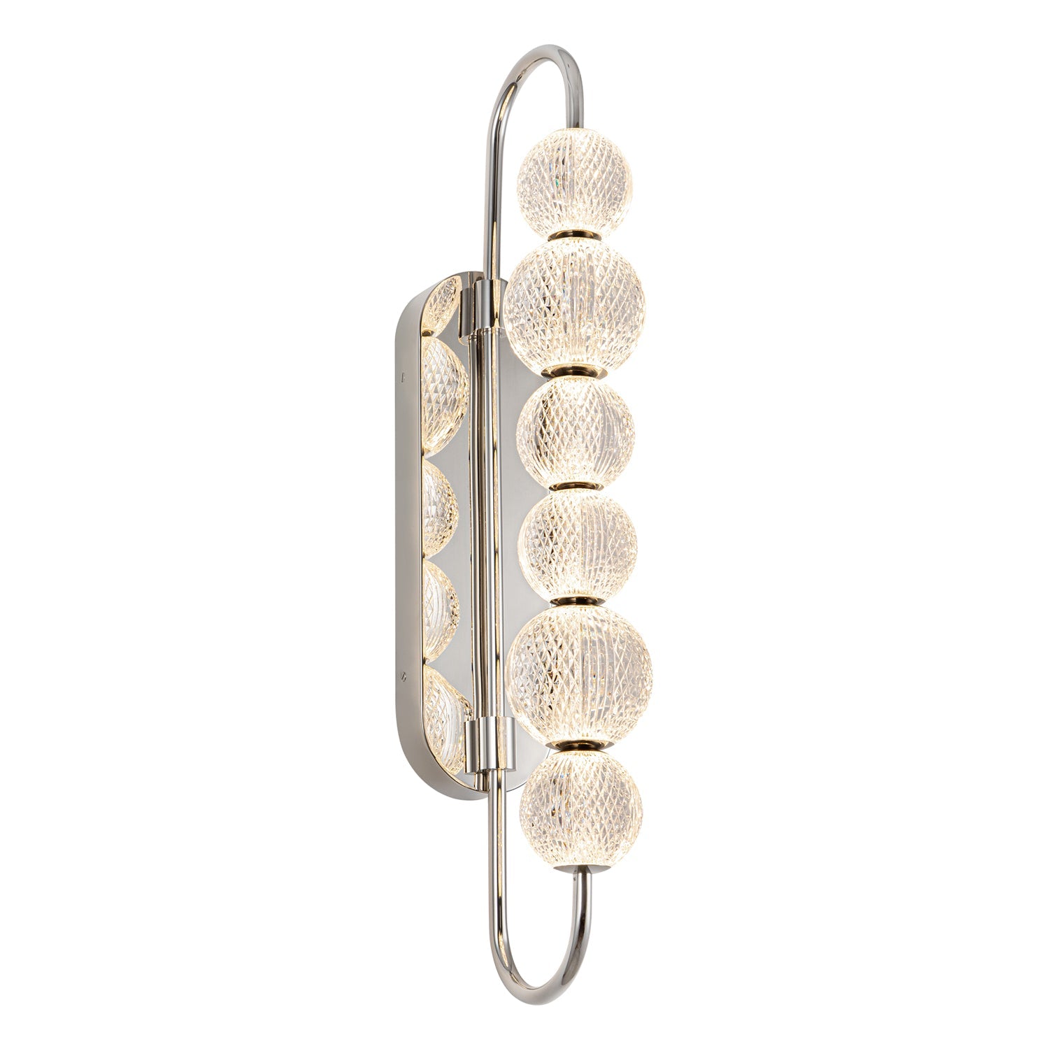 Alora Marni polished nickel vanity light WV321628PN