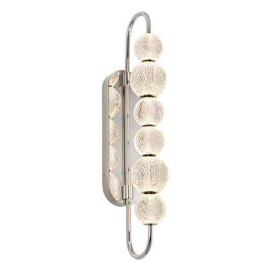 Alora Marni polished nickel vanity light WV321628PN