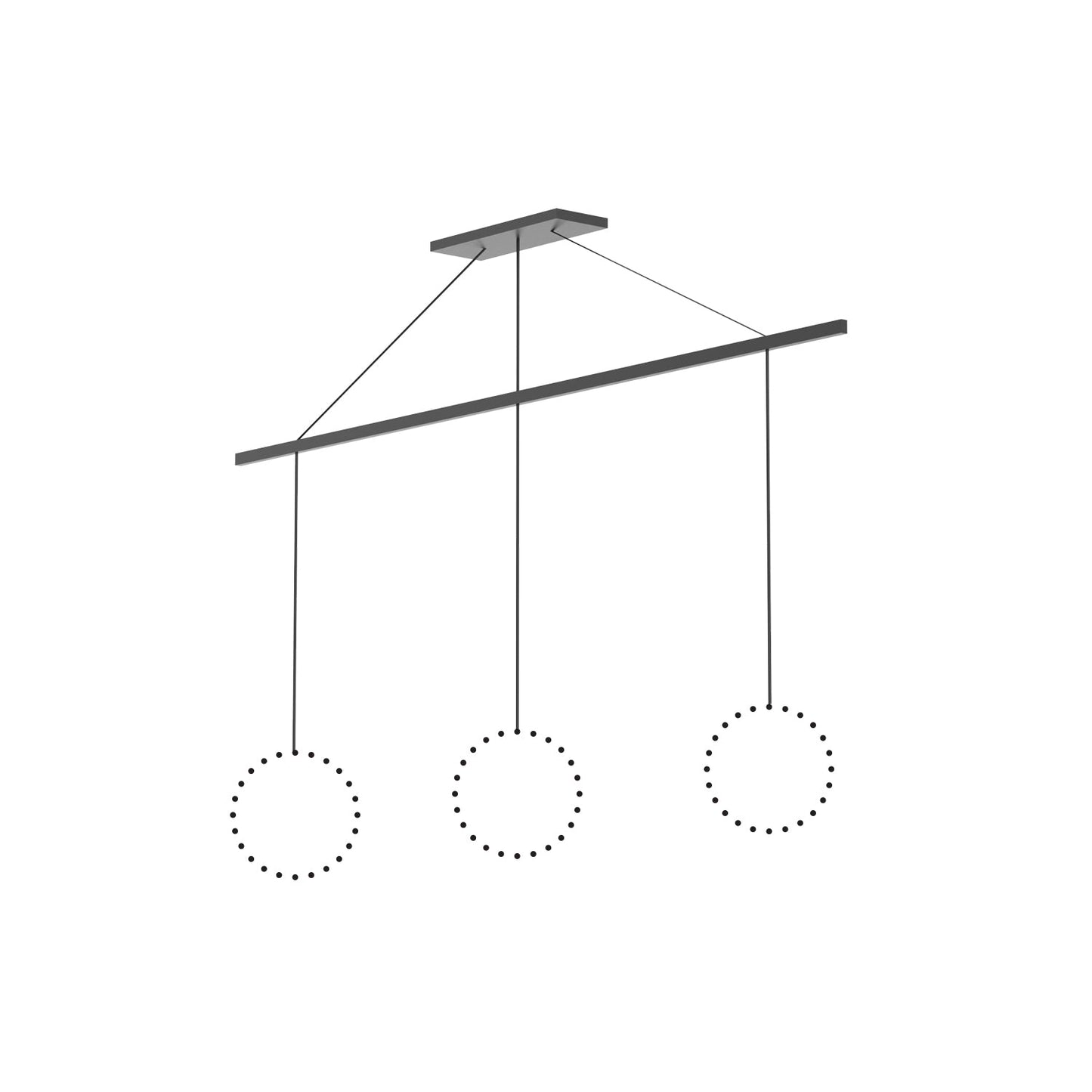 Kuzco Marquee black linear pendant canopy system CNL3AC-BK