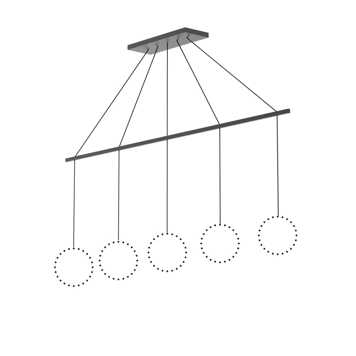 Kuzco Marquee black linear pendant canopy system CNL5AC-BK
