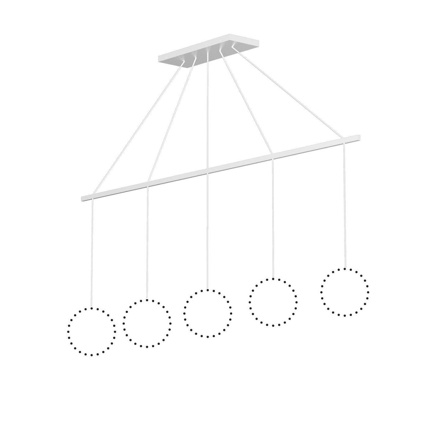 Kuzco Marquee white linear pendant canopy system CNL5AC-WH
