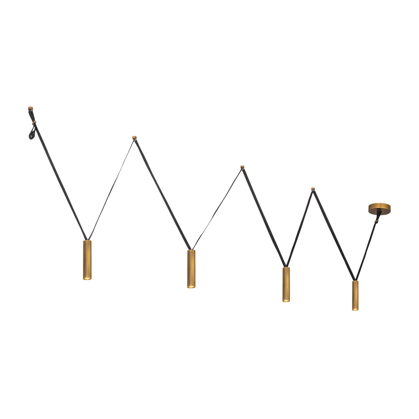 Kuzco Mason vintage brass linear pendant LP90404-VB