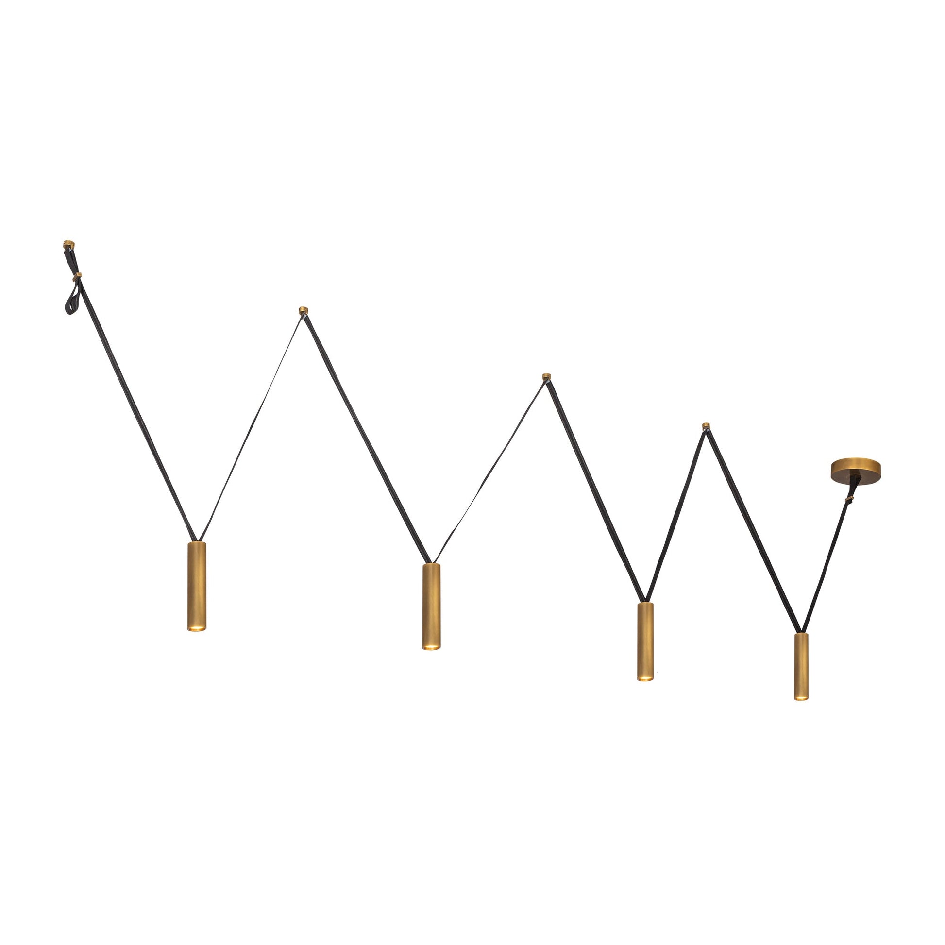 Kuzco Mason vintage brass linear pendant LP90404-VB