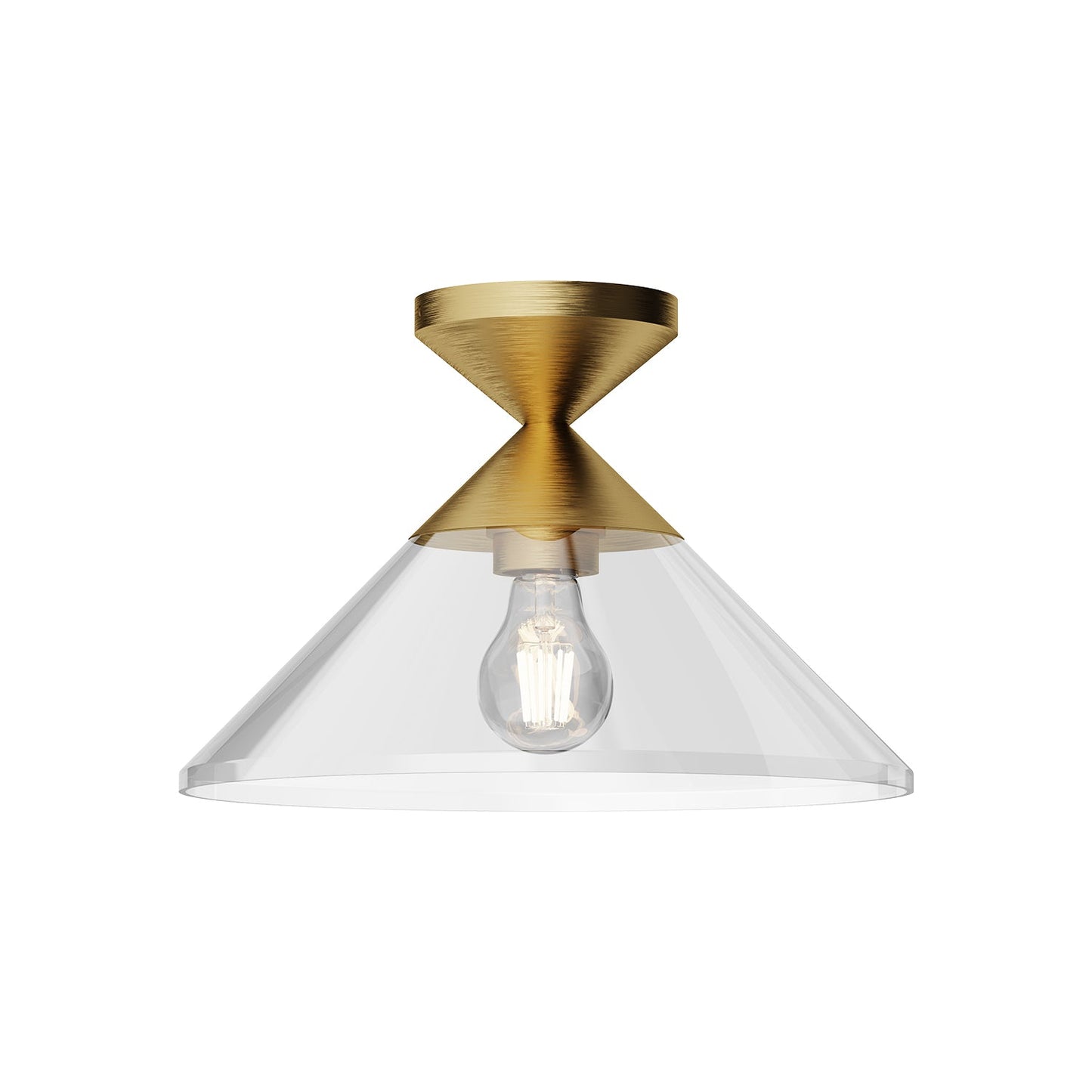 Alora Mood Mauer brushed gold semi-flush mount SF521012BGCL