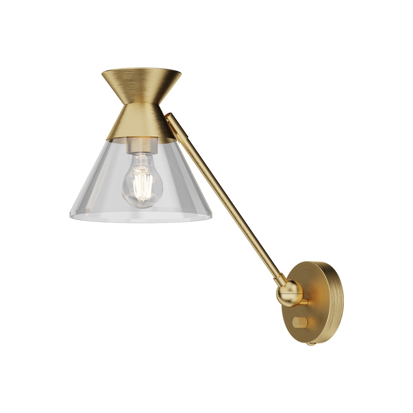 Alora Mood Mauer brushed gold vanity light WV521008BGCL