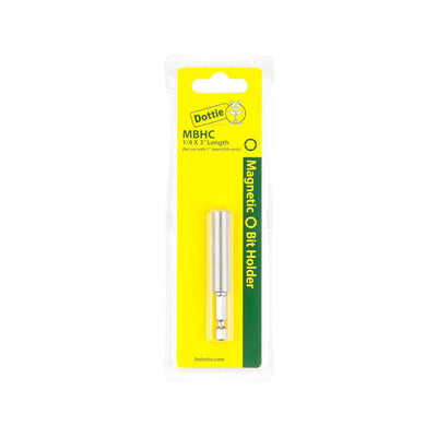Dottie MBHC Dottie 1/4 in x 3 in Magnetic Bit Holder (Carded) MBHC