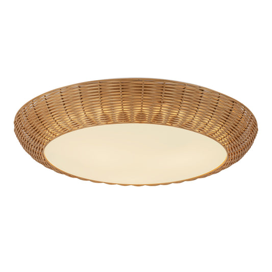 Alora Mood Merida rattan flush mount FM511421RA