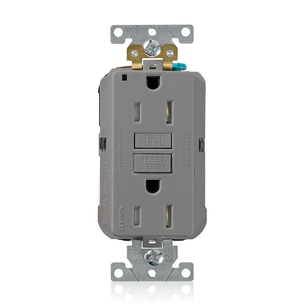 Leviton MGFT1-GY GFCI Receptacle
