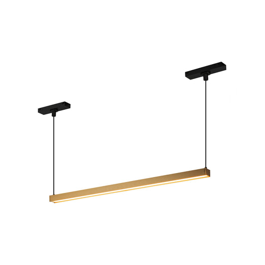 Kuzco Mira brushed gold [fixed 4000k color temperature] trilo track linear pendant TRL28122-BG-4K