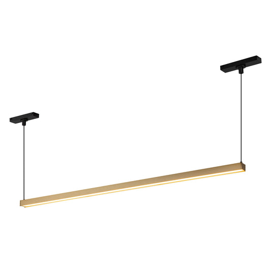Kuzco Mira brushed gold [fixed 4000k color temperature] trilo track linear pendant TRL28133-BG-4K