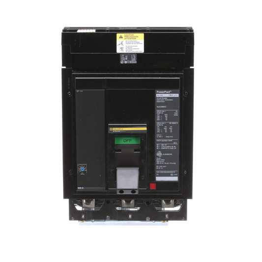Square D 600A 600V 3-Pole Powerpact M Molded Case Circuit Breaker with Electronic Trip