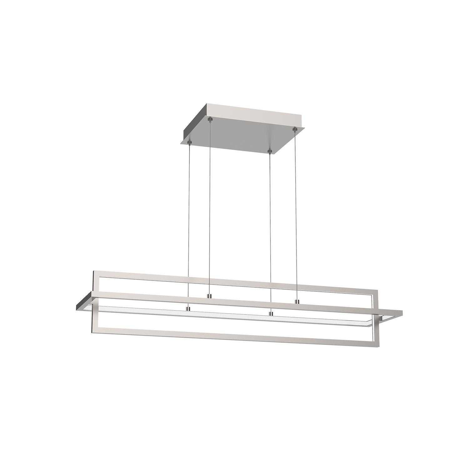 Kuzco Mondrian brushed nickel linear pendant LP16236-BN