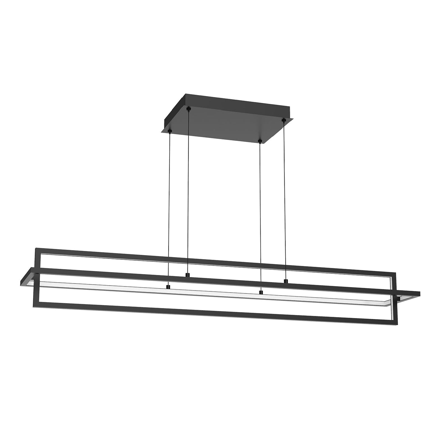 Kuzco Mondrian black [universal voltage and 0-10 dimming] linear pendant LP16248-BK-UNV-010