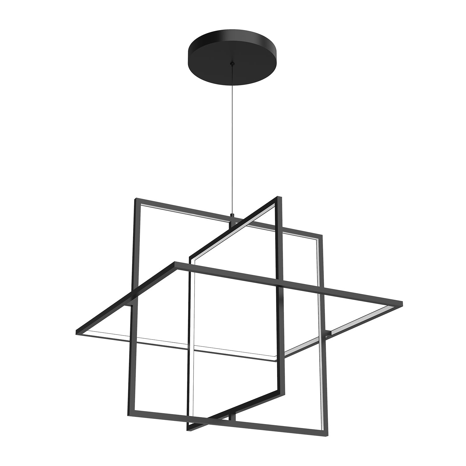 Kuzco Mondrian black pendant PD16328-BK