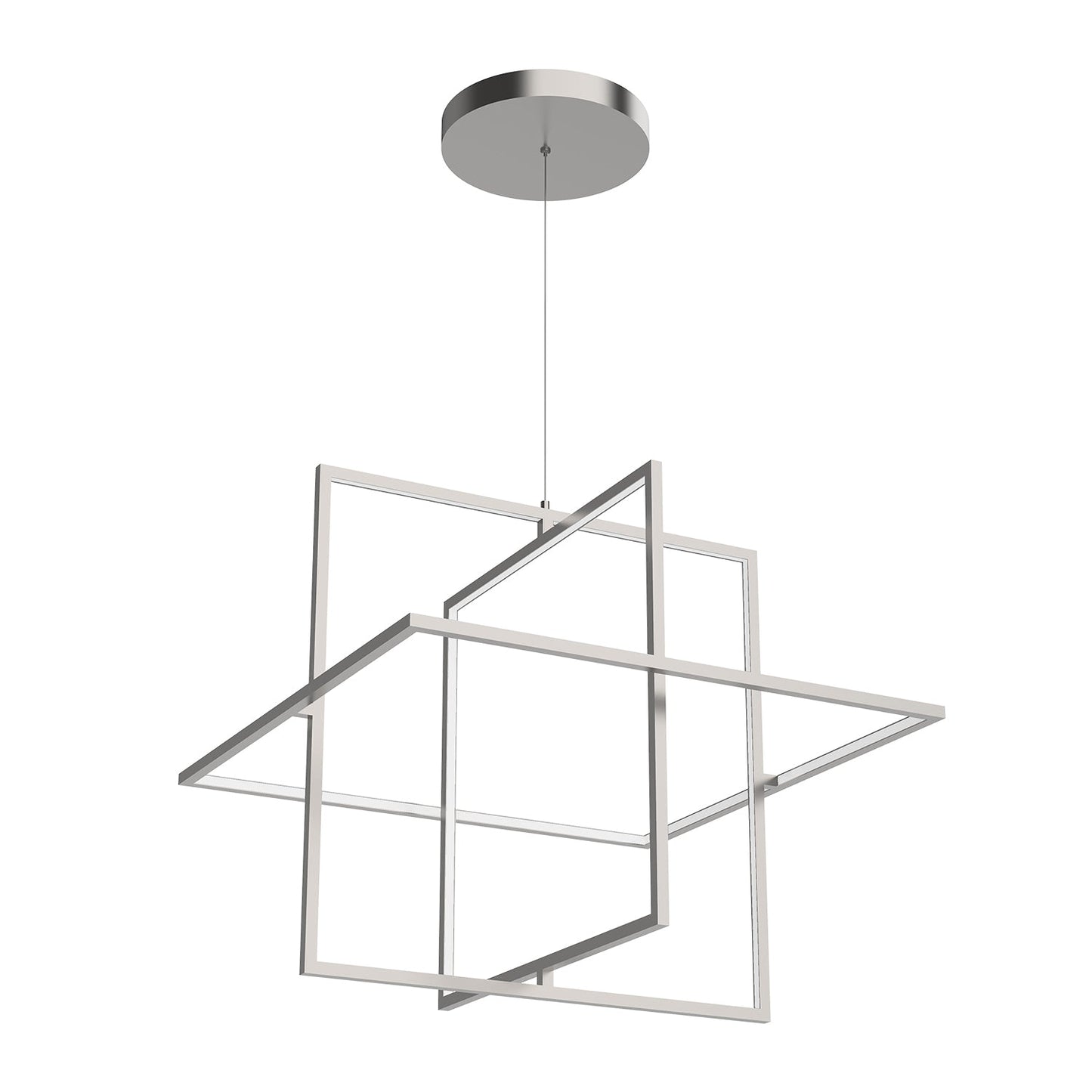 Kuzco Mondrian brushed nickel pendant PD16328-BN
