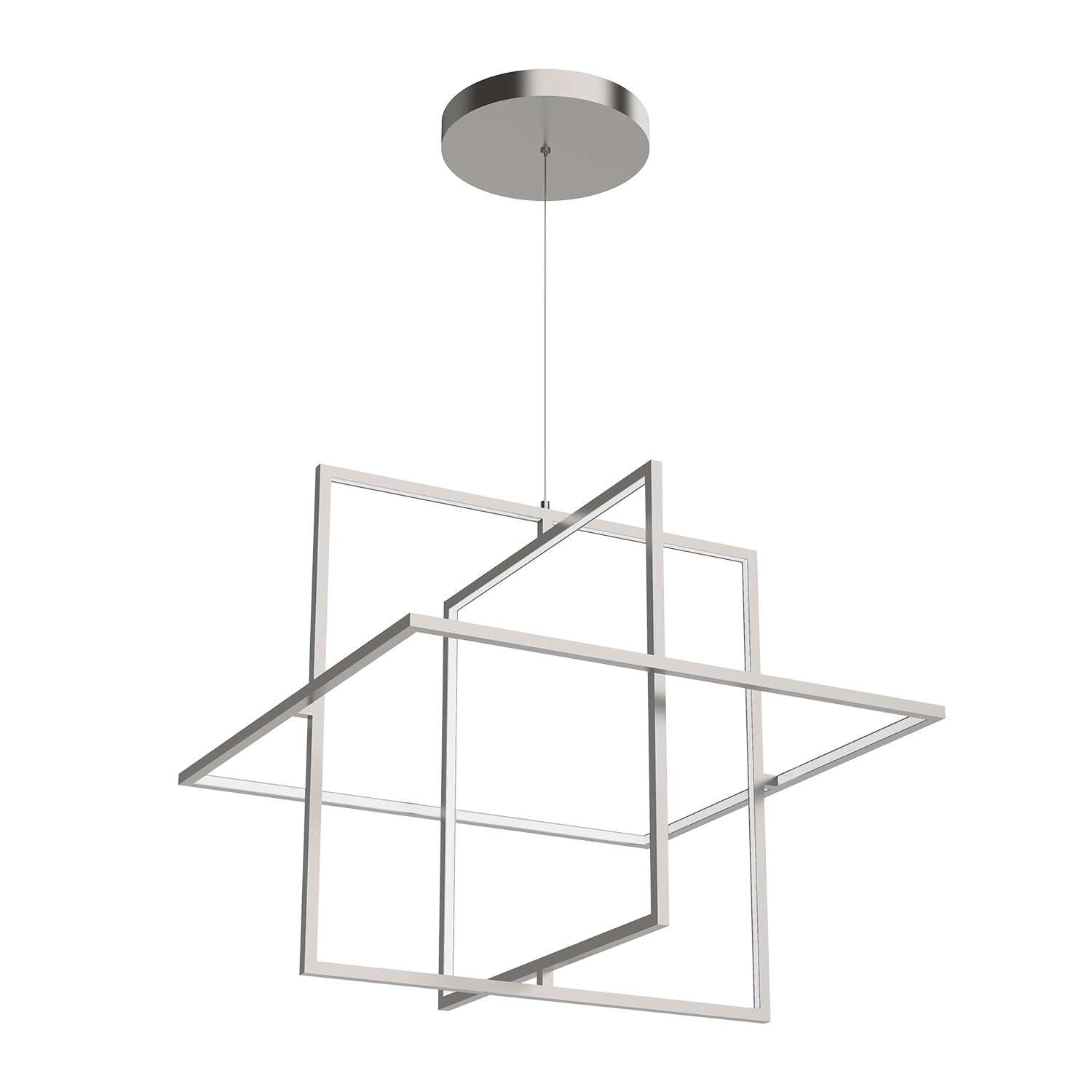 Kuzco Mondrian brushed nickel pendant PD16328-BN