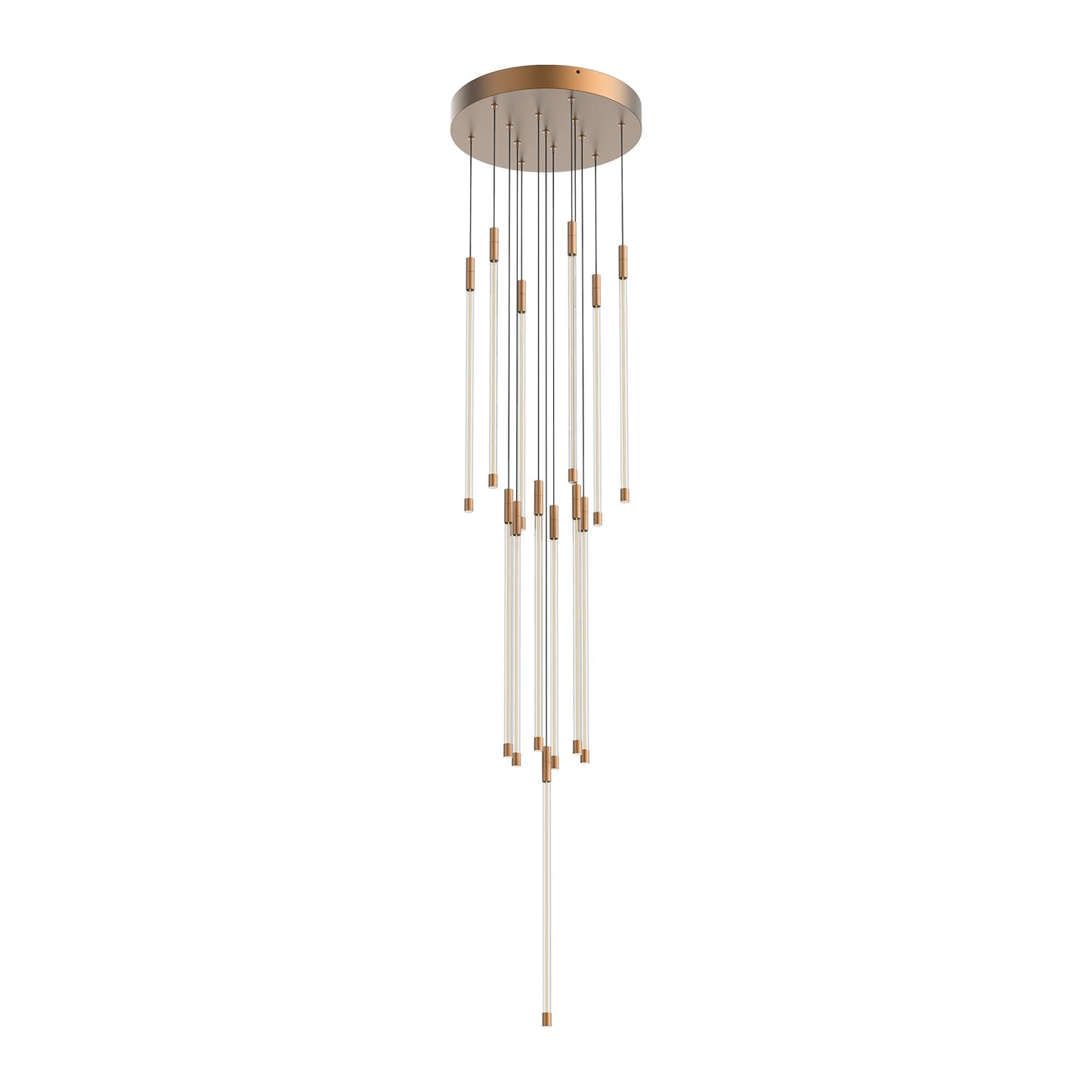 Kuzco Motif brushed gold [universal voltage and 0-10 dimming] multi-pendant MP75121-BG