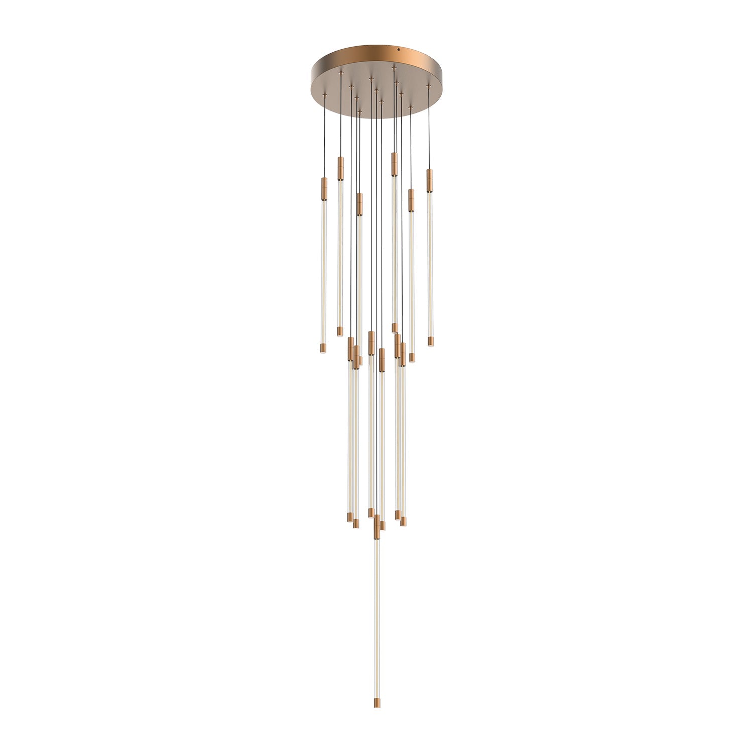 Kuzco Motif brushed gold [universal voltage and 0-10 dimming] multi-pendant MP75121-BG-UNV-010