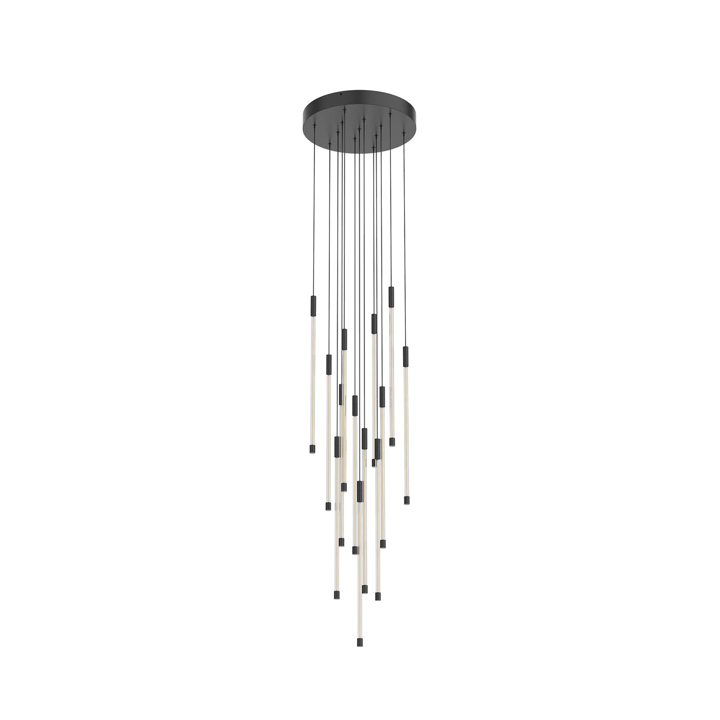 Kuzco Motif black [universal voltage and 0-10 dimming] multi-pendant MP75121-BK-UNV-010