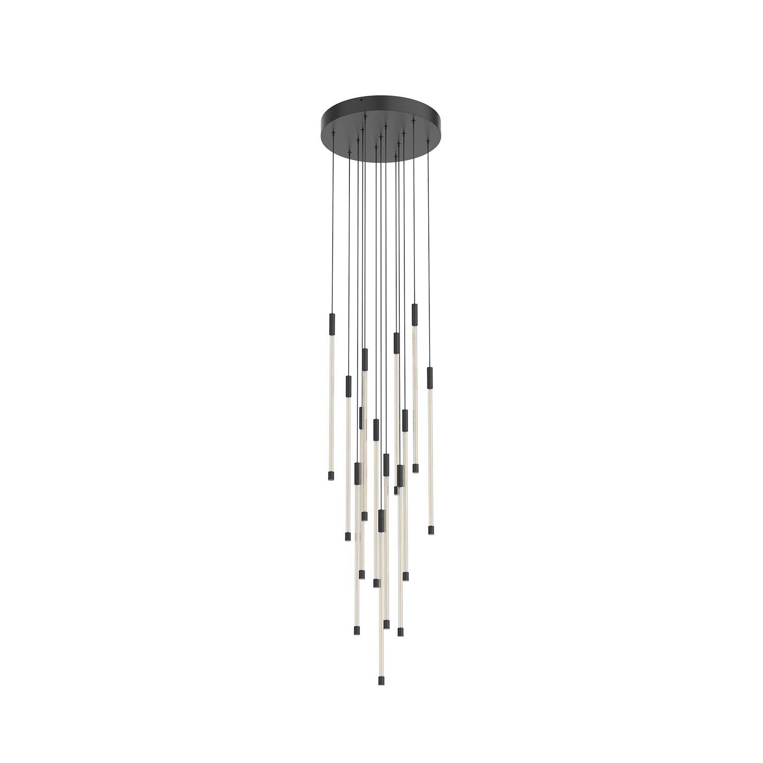 Kuzco Motif black [universal voltage and 0-10 dimming] multi-pendant MP75121-BK-UNV-010