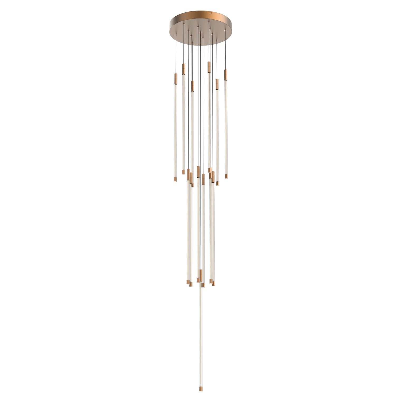 Kuzco Motif brushed gold [universal voltage and 0-10 dimming] multi-pendant MP75127-BG