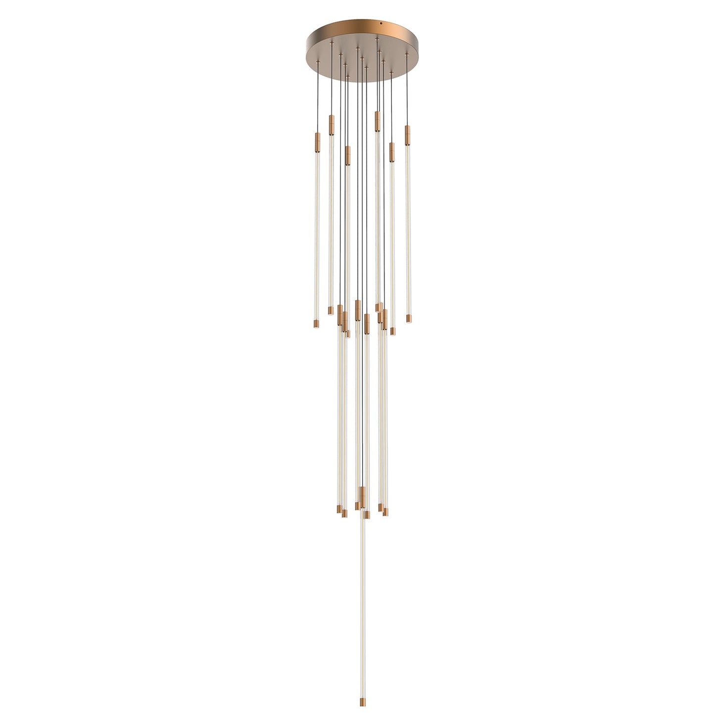 Kuzco Motif brushed gold [universal voltage and 0-10 dimming] multi-pendant MP75127-BG-UNV-010