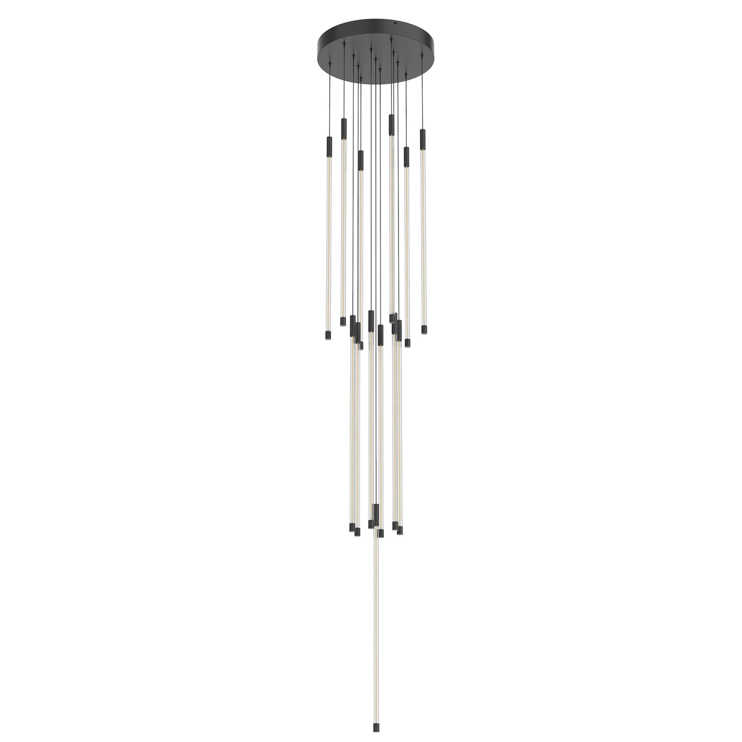Kuzco Motif black [universal voltage and 0-10 dimming] multi-pendant MP75127-BK-UNV-010