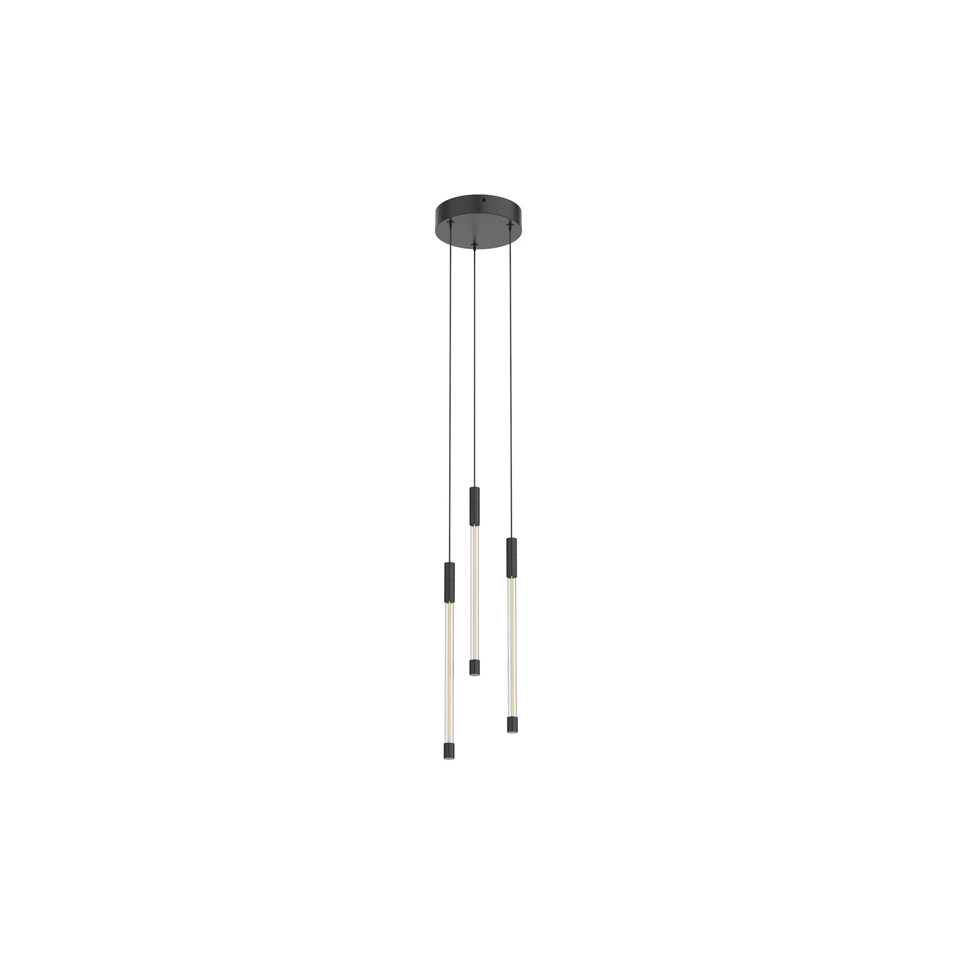 Kuzco Motif black [universal voltage] multi-pendant MP75213-BK-UNV
