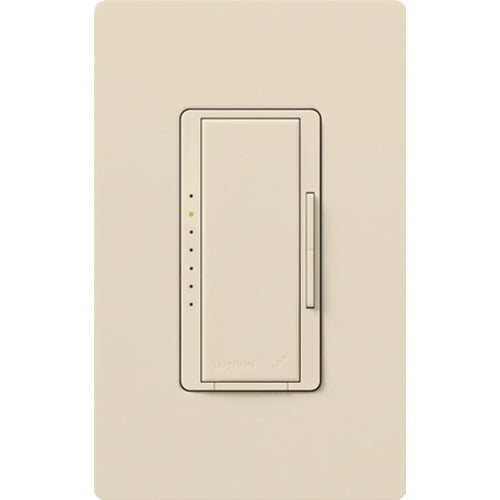 Lutron Maestro 3-wire dimmer switch in Light Almond