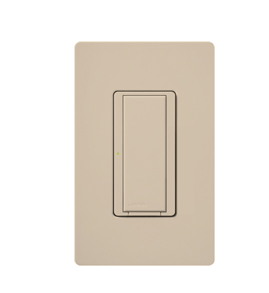 Lutron Maestro switch in Taupe