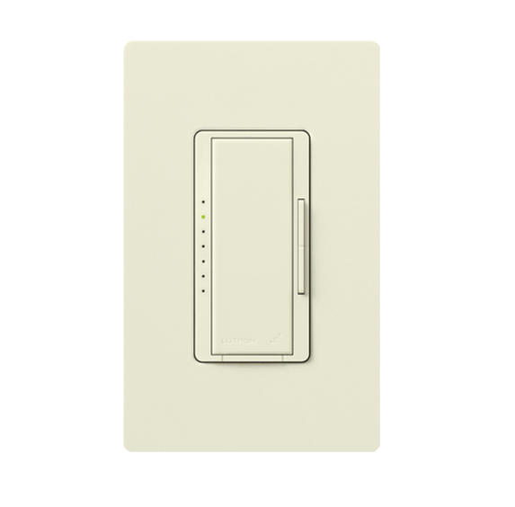 Lutron Maestro LED+ dimmer switch in Biscuit