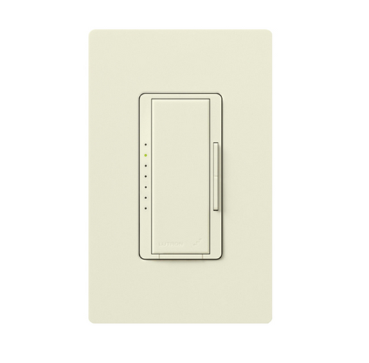 Lutron Maestro LED+ dimmer switch in Biscuit