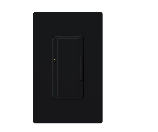 Lutron Maestro LED+ dimmer switch in Midnight