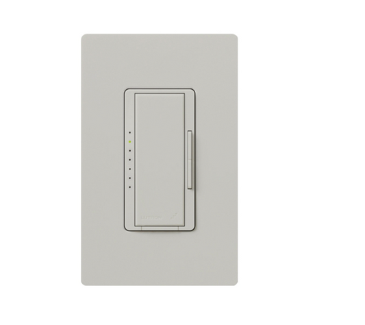 Lutron Maestro LED+ dimmer switch in Palladium