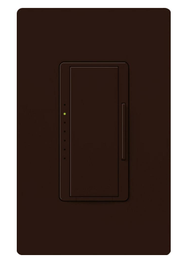 Lutron Maestro dimmer switch in Brown