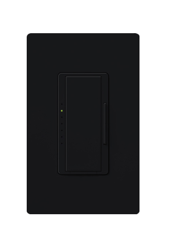 Lutron Maestro dimmer switch in Midnight