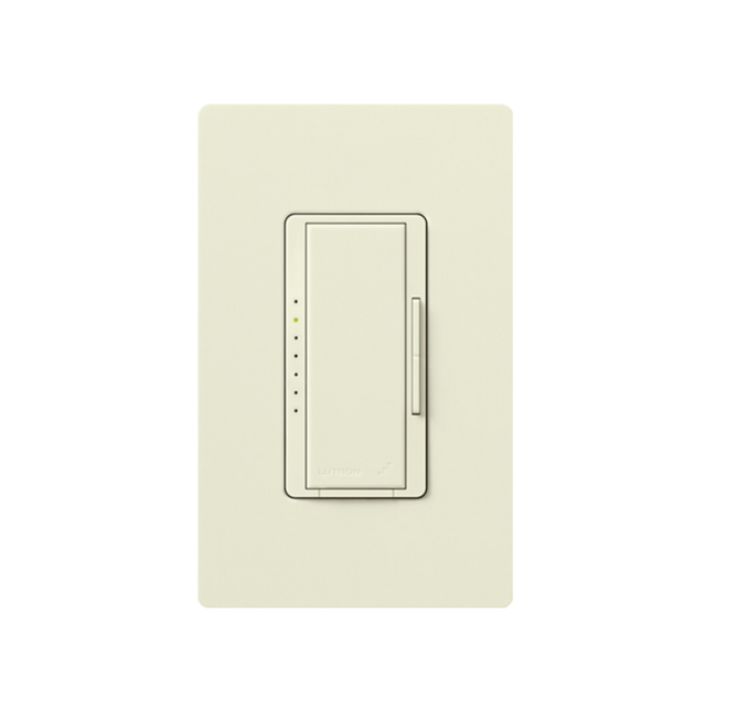 Lutron Maestro dimmer switch in Biscuit