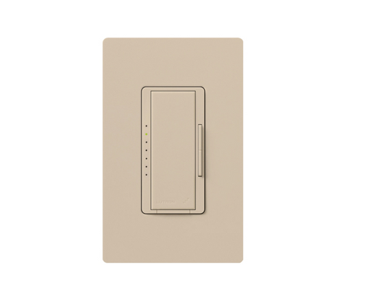 Lutron Maestro dimmer switch in Taupe