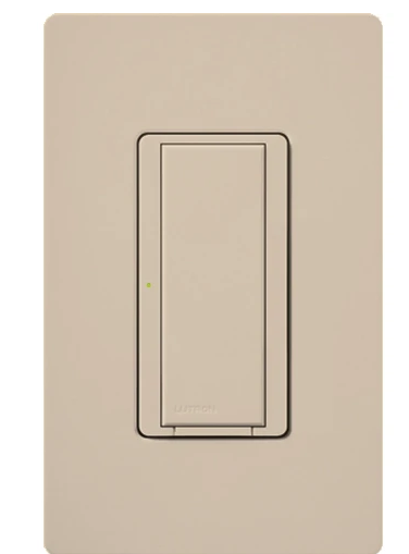 Lutron Maestro switch in Taupe