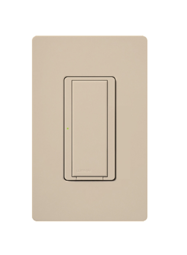 Lutron Maestro switch in Taupe