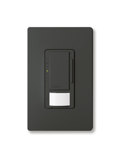 Lutron Maestro vacancy sensor switch in Black
