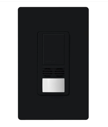 Lutron Maestro dual-tech occupancy sensor switch in Black