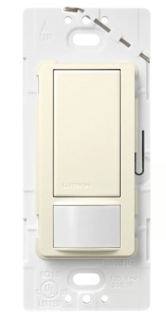 Lutron Maestro occupancy sensor switch in Biscuit