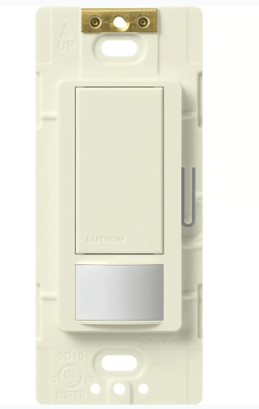 Lutron Maestro vacancy sensor switch in Biscuit